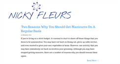 Desktop Screenshot of nickyfleurs.com