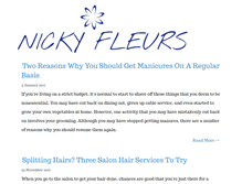 Tablet Screenshot of nickyfleurs.com